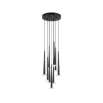 22113 PENDANT LED LIGHT 25W 3000K ALUMINUM -MARBLE BLACK Zambelis Lights