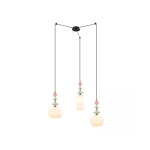 22152 PENDANT LIGHT 3XE27 METAL/CERAMIC/OPAL GLASS Zambelis Lights