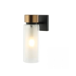 22135 WALL LAMP E14 SANDY BLACK-ANTIQUE BRASS IP44 Zambelis Lights