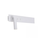 H52 HOTEL SCONCE LED 3W+10W WHITE MATT Zambelis Lights