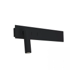 H54 HOTEL SCONCE LED 3W+10W BLACK MATT Zambelis Lights