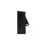 H65 HOTEL LED RECESSED LAMP 3W 3000K ALUMINUM - METAL WITH USB MATT BLACK Zambelis Lights
