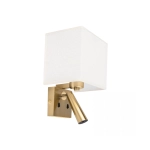 H73 SCONCE LED 3W 1XE27 BRUSHED BRASS - BEIGE Zambelis Lights