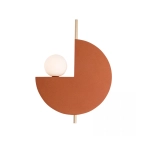 22204 WALL LAMP 1XG9 TERACOTTA - GOLD Zambelis Lights