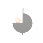 22205 WALL LAMP 1XG9 GREY - BLACK Zambelis Lights