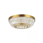 23047 CEILING LED LIGHT 38W 3000K METAL-CRYSTAL ANTIQUE BRASS Zambelis Lights