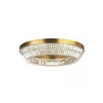 23049 CEILING LED LIGHT 55W 3000K METAL-CRYSTAL ANTIQUE BRASS Zambelis Lights