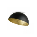 23257 CEILING LAMP E27 MAX 40W METAL BLACK - GOLD LEAF Zambelis Lights