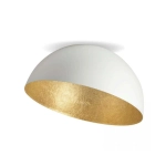 23260 CEILING LAMP E27 MAX 40W METAL WHITE - GOLD LEAF Zambelis Lights