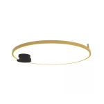 23097 CEILING LED LIGHT 32W 3000K ALUMINIUM-SILICON,BLACK-GOLD RING FOR INTERIOR SPACES Zambelis Lights