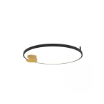 23098 CEILING LED LIGHT 24W 3000K ALUMINIUM-SILICON,GOLD-BLACK RING FOR INTERIOR USE Zambelis Lights