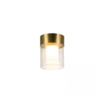 23017 CEILING LIGHT 9W 3000K METAL-GLASS GOLD SHADE Zambelis Lights