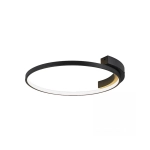 2076 CEILING LIGHT 39W ALUMINUM & SILICON, SANDY BLACK SHADE 3000K Zambelis Lights