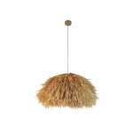 23197 PENDANT LAMP E27 MAX 20W RAFFIA NATURAL Zambelis Lights