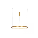 2007 PENDANT LIGHT 53W 3000K ALUMINIUM-ACRYLIC BRUSHED GOLD MATT FOR INDOOR SPACES Zambelis Lights