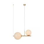 1997 PENDANT LIGHT 2XE27 GOLD FOR INDOOR USE Zambelis Lights