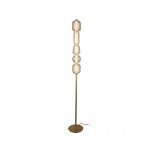 23063 FLOOR LED LIGHT 17W 3000K GOLD MATT METALL - CHAMPAGNE GLASS Zambelis Lights
