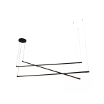 22237 LINEAR PENDANT LED LIGHT 64W BLACK SHADE Zambelis Lights