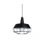 1548 PENDANT LAMP 1XE27 STEEL BLACK Zambelis Lights
