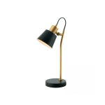 20217 TABLE LAMP E14 MAX 25W IRON BLACK - GOLD ON /OFF SWITCH Zambelis Lights