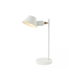 20222 TABLE LAMP E27 MAX 25W METAL - ALUMINUM WHITE - GOLD SHADES ON/OFF SWITCH Zambelis Lights