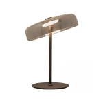 23054 TABLE LED LIGHT 15W METAL-GLASS BLACK FOR INTERIOR SPACES Zambelis Lights