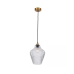 19125 PENDANT LIGHT 1XE27 CLEAR CLASS Zambelis Lights