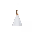 1513-W PENDANT LAMP 1XE27 ALUMINIUM WHITE Zambelis Lights