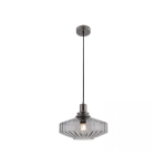 23012 PENDANT LIGHT E27 MAX 40W METAL-GLASS ANODISED DARK GREY Zambelis Lights