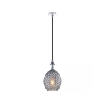 1987 PENDANT LIGHT 1XE27 GLASS SMOKE GRAY Zambelis Lights
