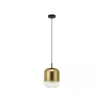 23215 PENDANT LED LIGHT 12W 3000K BLACK-GOLD GLASS Zambelis Lights