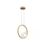 23028 PENDANT LED LIGHT 7W 3000K ALUMINIUM-GLASS GOLD Zambelis Lights