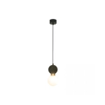 23242 PENDANT LAMP G9 MAX 7W GREEN MARBLE - BRASS Zambelis Lights
