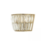 23050 SCONCE G9 MAX 5W METAL-CRYSTAL ANTIQUE BRASS Zambelis Lights