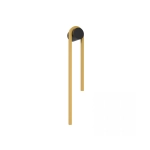 23107 SCONCE LED LIGHT 13W 3000K ALUMINIUM - PC DIFFUSER, GOLD - BLACK Zambelis Lights