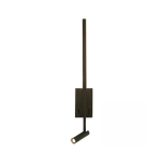 23039 HOTEL SCONCE LED LIGHT 2.5W+5W 3000K METAL - ALUMINIUM - ACRYLIC BLACK Zambelis Lights