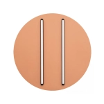 2569 CEILING LED LIGHT 43W 3000K BLACK MATT STICK - SANDY BRICK RED BASE Zambelis Lights