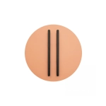 2574 WALL LED LIGHT 13W 3000K TRIAC BLACK MATT STICK - SANDY BRICK RED BASE Zambelis Lights