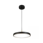 25145 PENDANT LED LIGHT 17W 3000K BLACK MATT - BRUSHED BRASS Zambelis Lights
