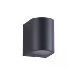 E306 OUTDOOR WALL LIGHT 1XGU10 ABS BLACK IP54 Zambelis Lights