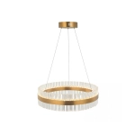 22039 PENDANT LED LIGHT 56W 3000K STAINLESS STEEL -GLASS GOLD MATT Zambelis Lights