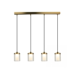 23020 LINE LED LIGHT 29W 3000K METAL-GLASS GOLD Zambelis Lights