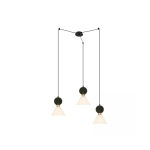 23249 PENDANT 3XE14 MAX 15W BLACK MARBLE - BRASS Zambelis Lights