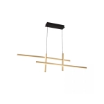 22022 PENDANT LIGHT LED 47W 3000K ALUMINIUM GOLD BLACK FOR INTERIOR SPACES Zambelis Lights