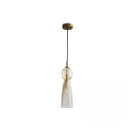 23008 PENDANT LIGHT E14 MAX 40W METAL-GLASS ANTIQUE BRASS Zambelis Lights