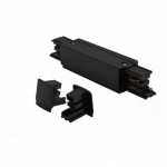 Zasilanie środkowe i zaślepka do szyny montażowej Line power + 2x End Cap (black) AZ2977 AZZARDO