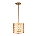 Mała lampa wisząca Ziggy – 1 źródło światła – Lakierowane złoto ZIGGY-1P-S-LG Elstead Lighting