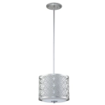 Mała lampa wisząca Ziggy – 1 źródło światła – Lakierowane srebro ZIGGY-1P-S-LS Elstead Lighting