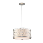 Średnia lampa wisząca Ziggy – 2 źródła światła – Lakierowane srebro ZIGGY-2P-M-LS Elstead Lighting