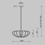 Lampa wisząca Cambio MOD398PL-01GR1 Maytoni - zdjęcie dodatkowe 5